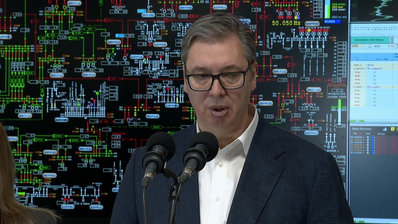 Obraćanje predsednika Vučića nakon obilaska nacionalnog dispečerskog centra EMS-a