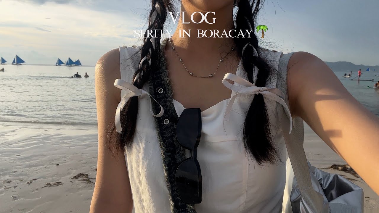 SUB•VLOG🌴 혼자 보라카이로 떠난 여름휴가, 강제 태닝.., 화이트비치, 휴양지에서 푹 쉬다온 일상, 3박5일 워케이션 여행