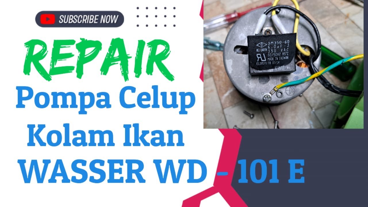 Repair pompa celup kolam ikan Wasser WD 101 E