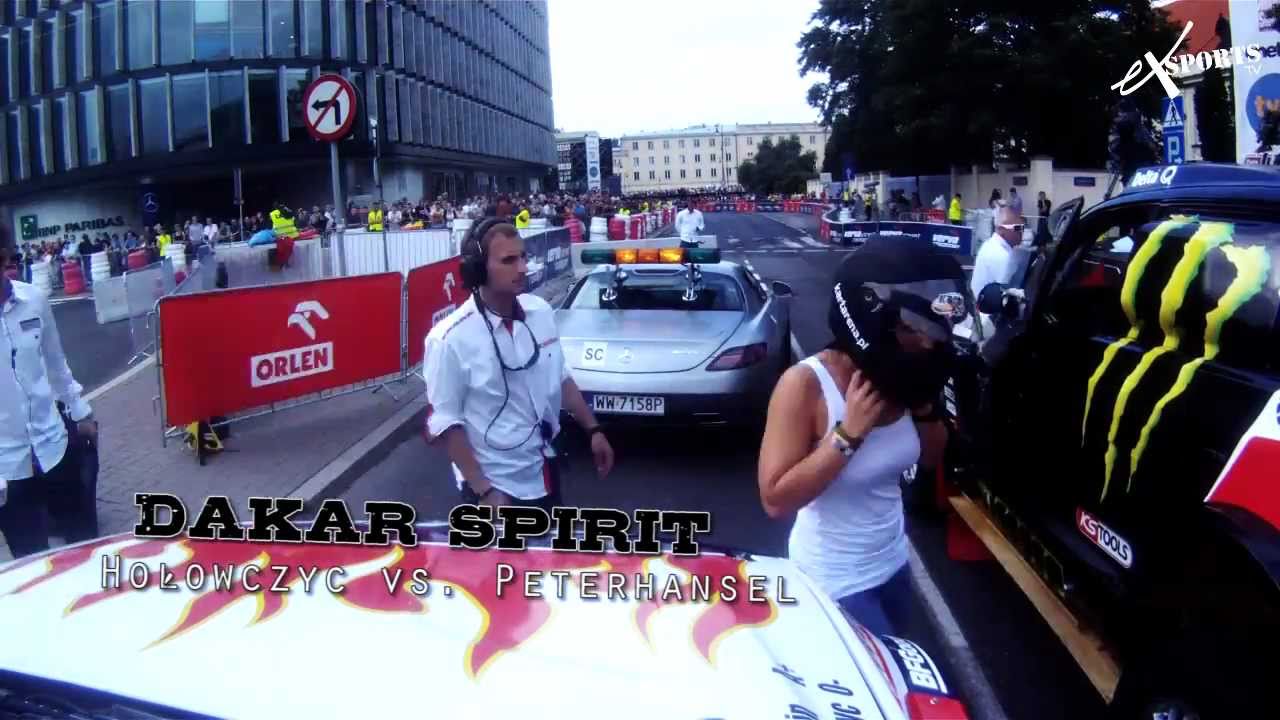 Hołowczyc vs Peterhansel (on-board camera) VERVA Street Racing 2011