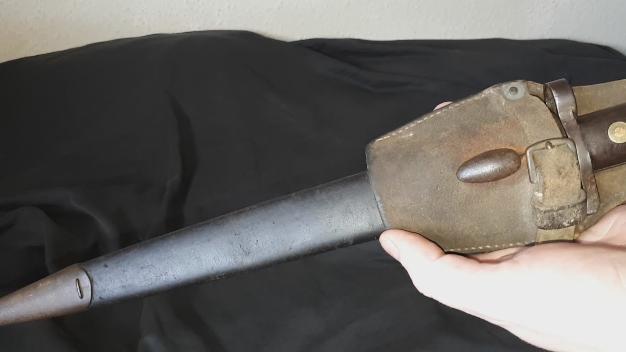 British 1888 Pattern Lee-Metford Bayonet Mk1 Type 2 With Scabbard & Frog