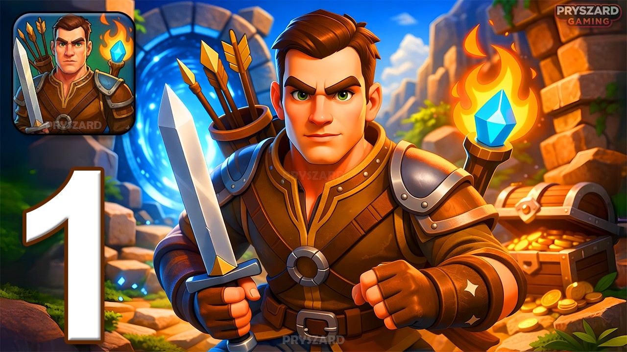 Portal Quest! - Gameplay Walkthrough Part 1 - Fight Collect And Become Hero (iOS, Android)