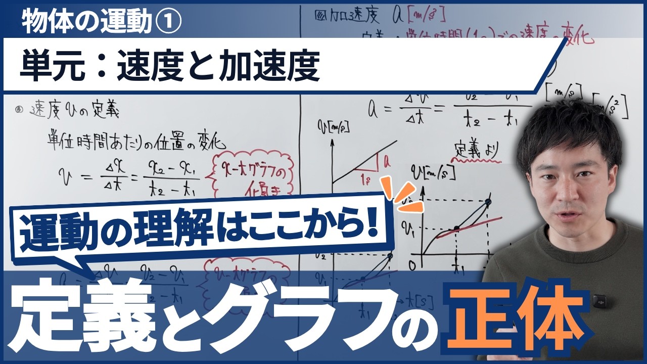 3月で差がつく物理学！公式を捨てて定義を掴め【高校物理基礎】【力学_物体の運動①】