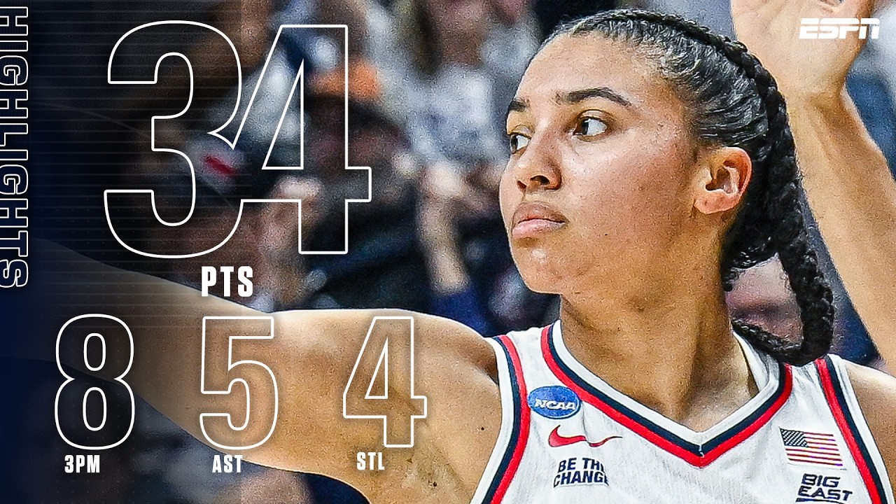 Аззи Фадд ДОМИНИРУЕТ в своей последней игре за команду UConn в Gampel Pavilion 😤 | ESPN College B...