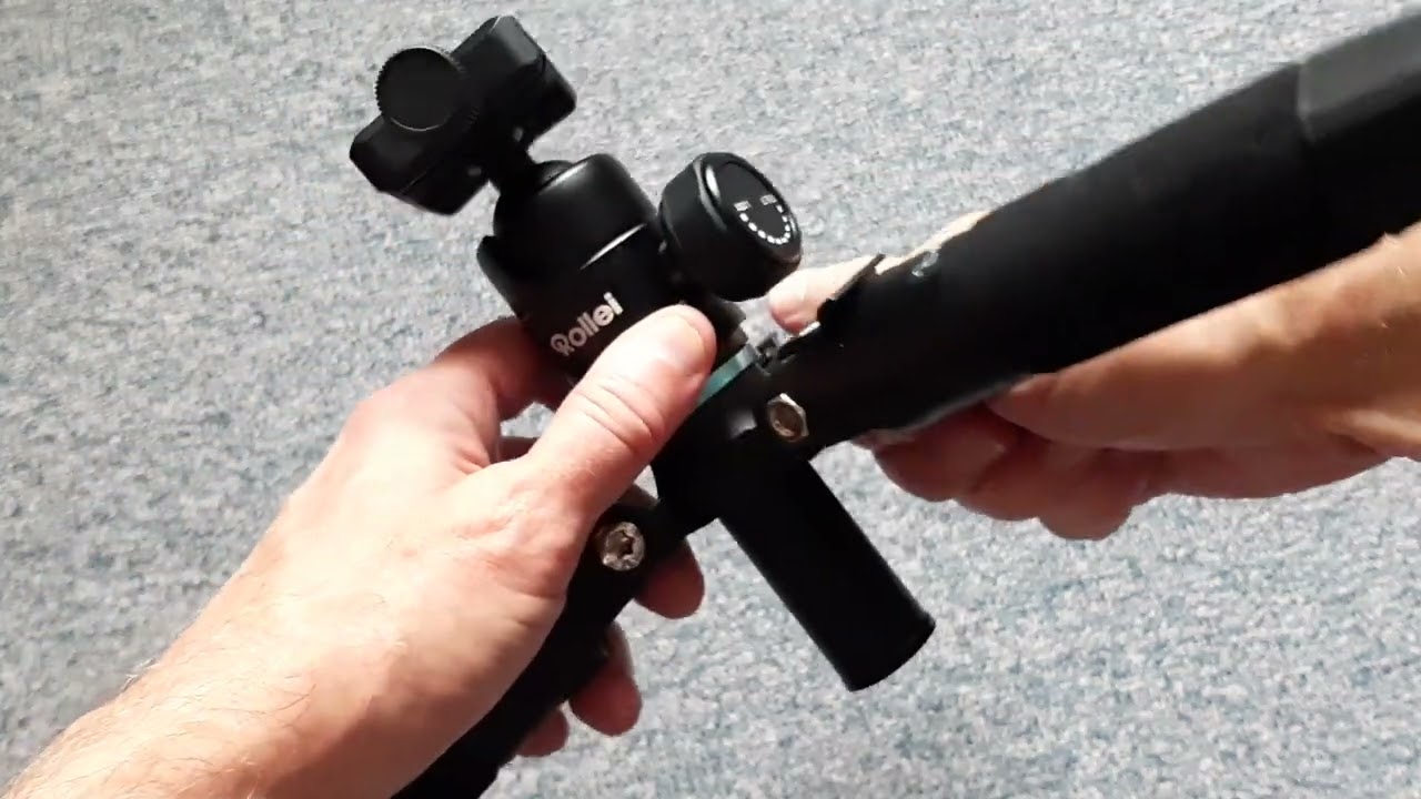 Rollei Compact Traveler Mini M-1 tripod black unboxing