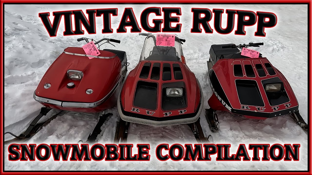 Vintage Rupp Snowmobile Compilation