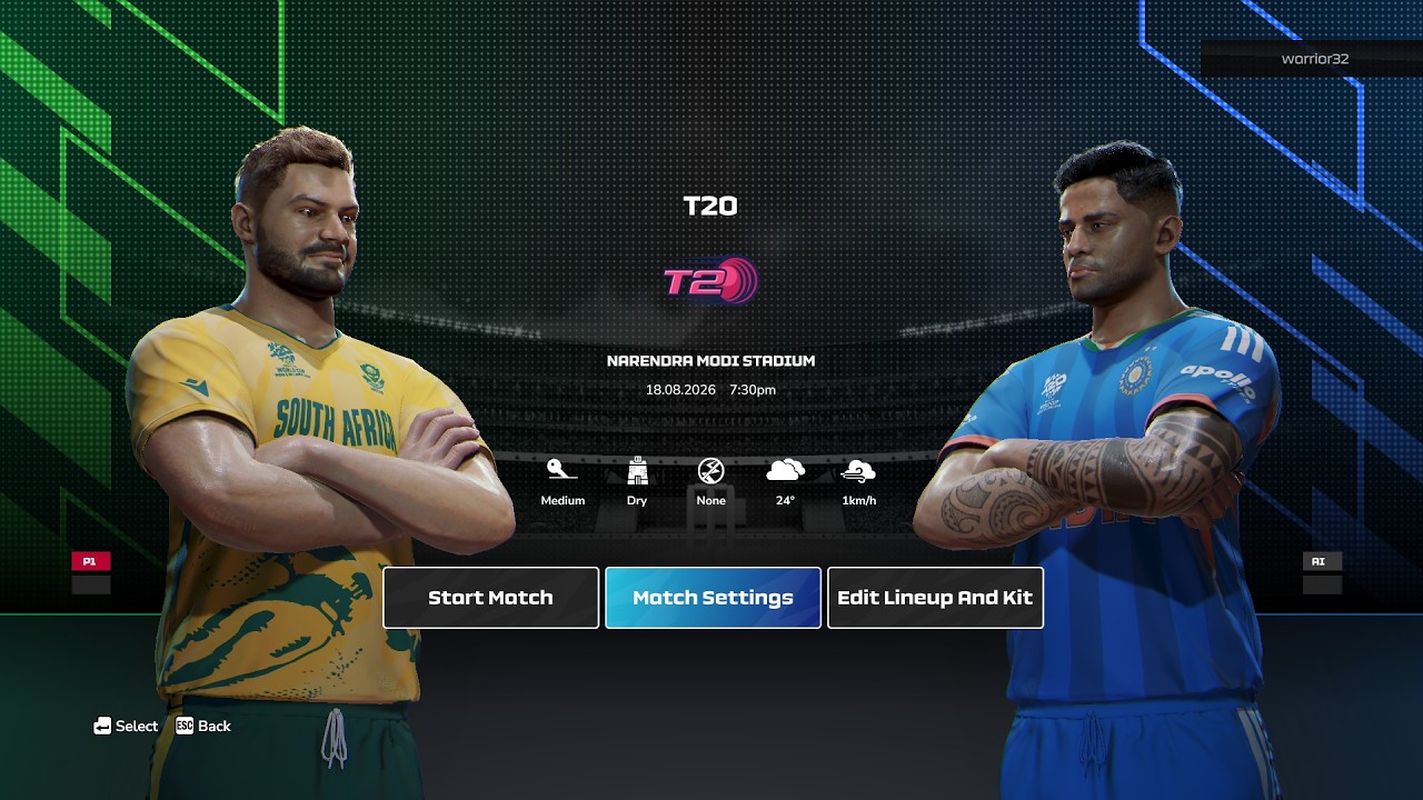 South Africa vs India | Super 8 T20 WC 2026 | Cricket 26 (Gameplay)