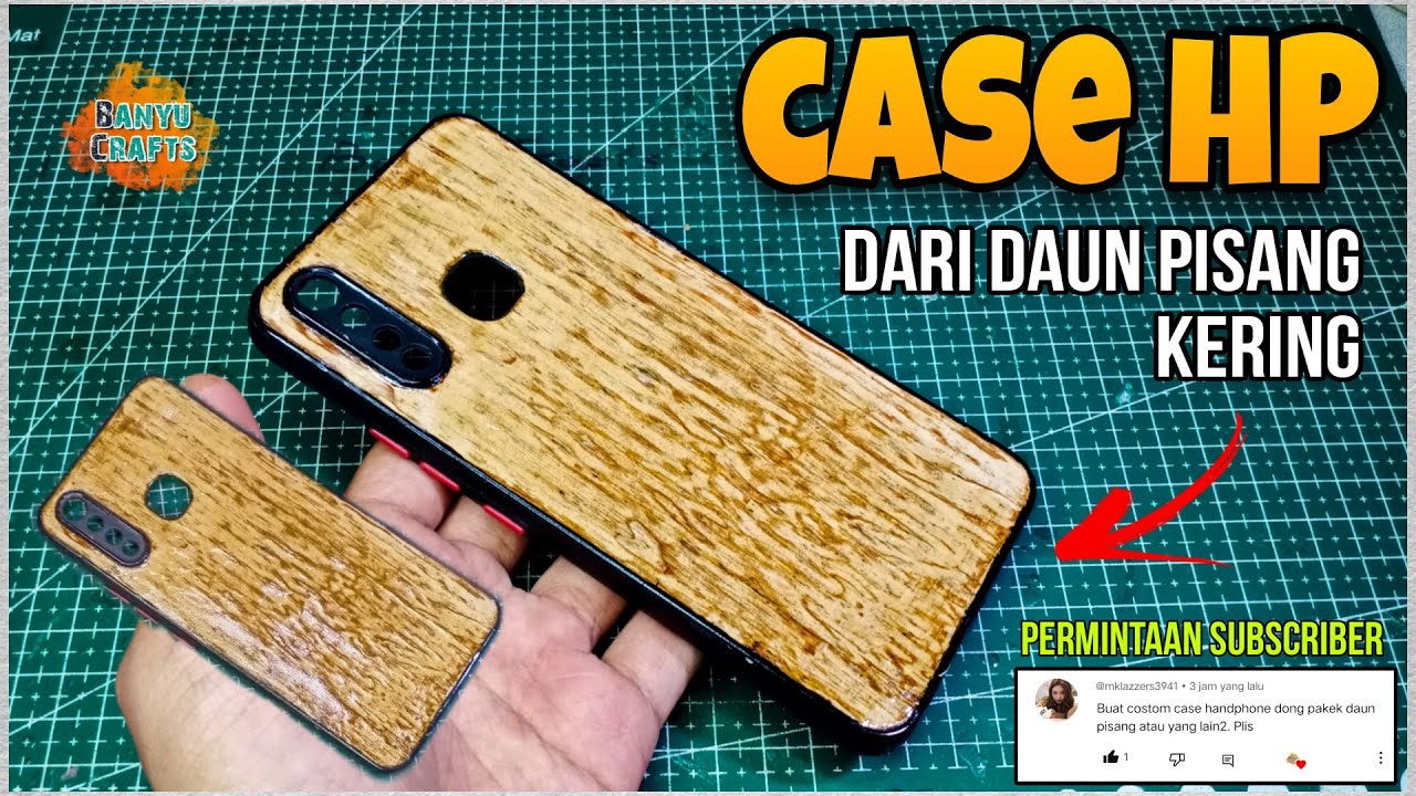 Emang boleh seunik ini ?? Case HP dari daun pisang kering, motifnya unik dan natural