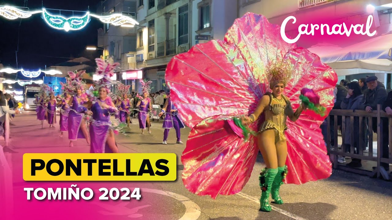 🎉 Comparsa de PONTELLAS de O Porri&ntilde;o 🥳 | CARNAVAL de Tomi&ntilde;o 2024 🎭