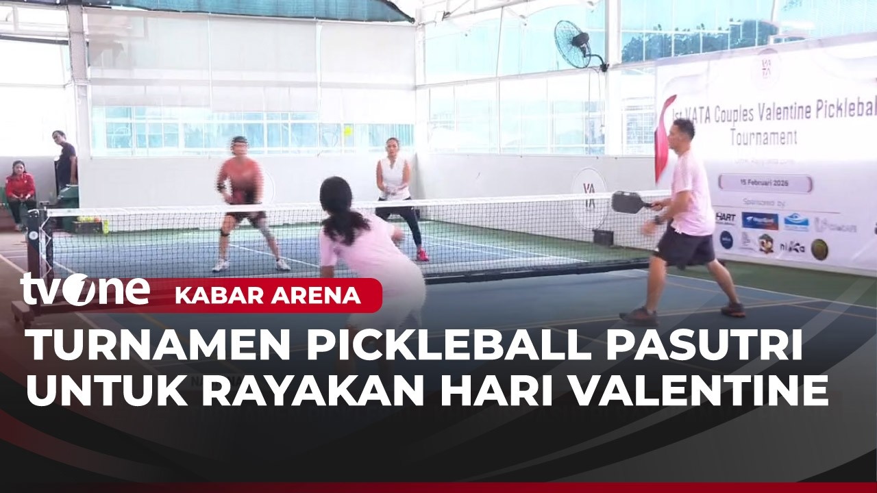Peringati Hari Valentine, Turnamen Pickleball untuk Pasutri Digelar | Kabar Arena