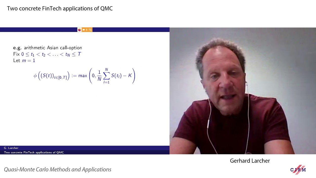 Gerhard Larcher: Two concrete FinTech applications of QMC