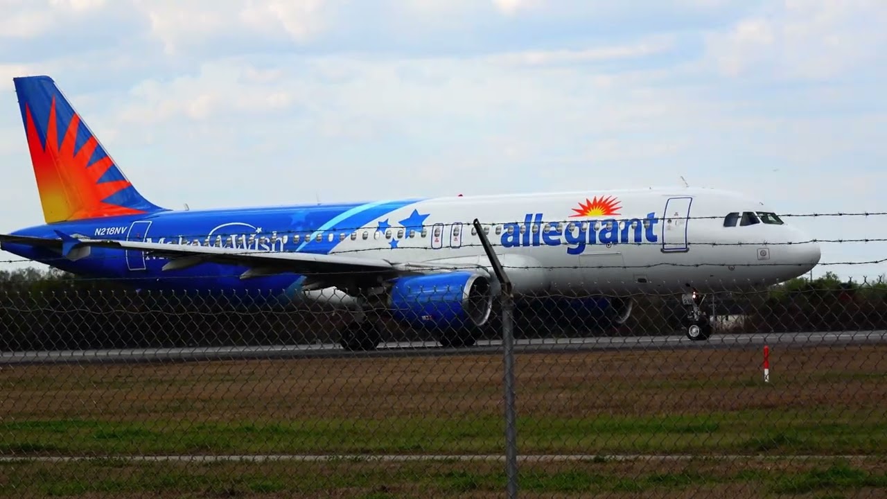 (4K)PLANE SPOTTING ORLANDO SANFORD INTL AIRPORT #aviation #airplane