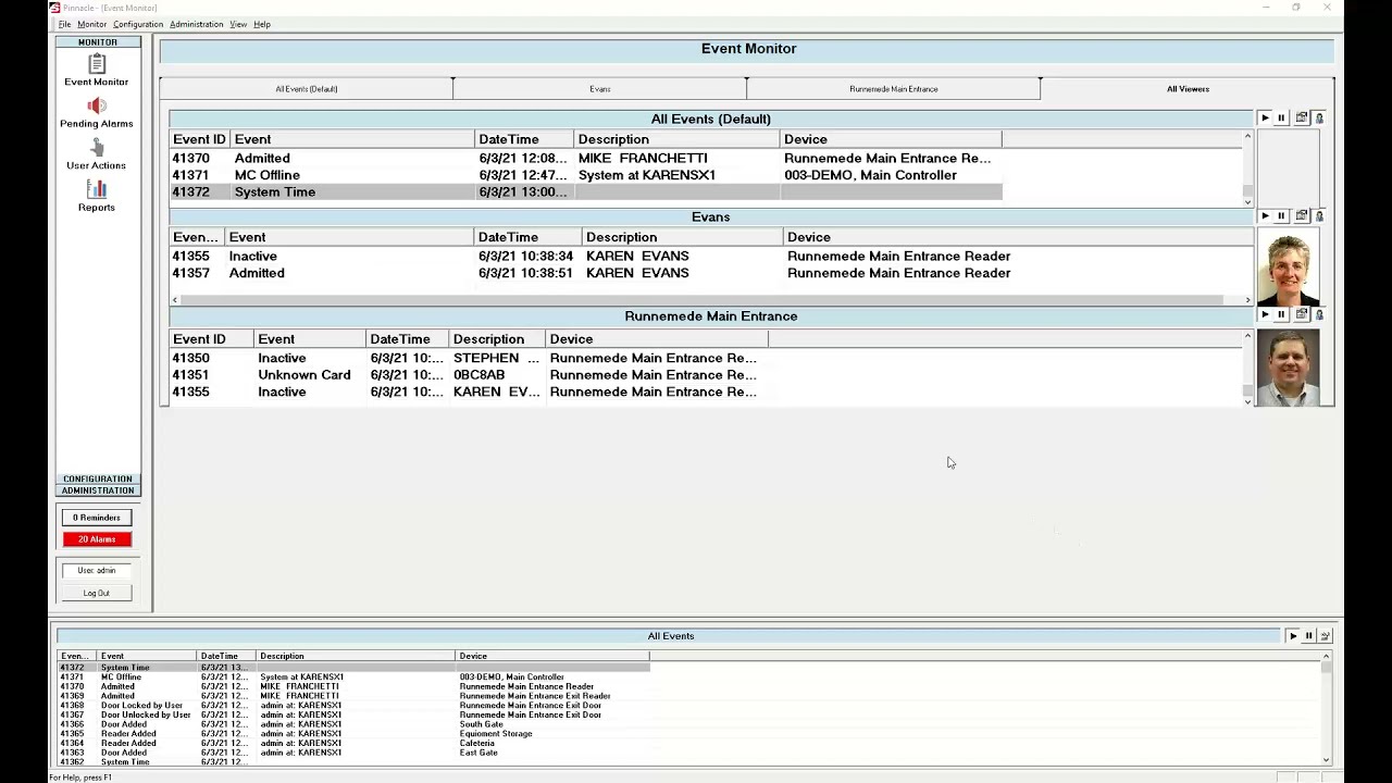Sielox Webinar 3 JUN 2021 @ 1 00pm ET  Pinnacle Access Control System Operator Tour 2