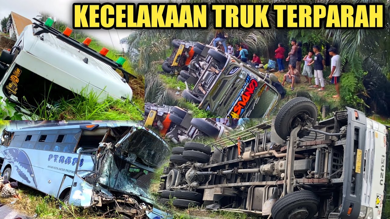 Bukti Keganasan Jalur Lintas Sumatra‼️Kecelakaan Bus dan Truk Yang Terjadi Di Akhir Tahun 2023