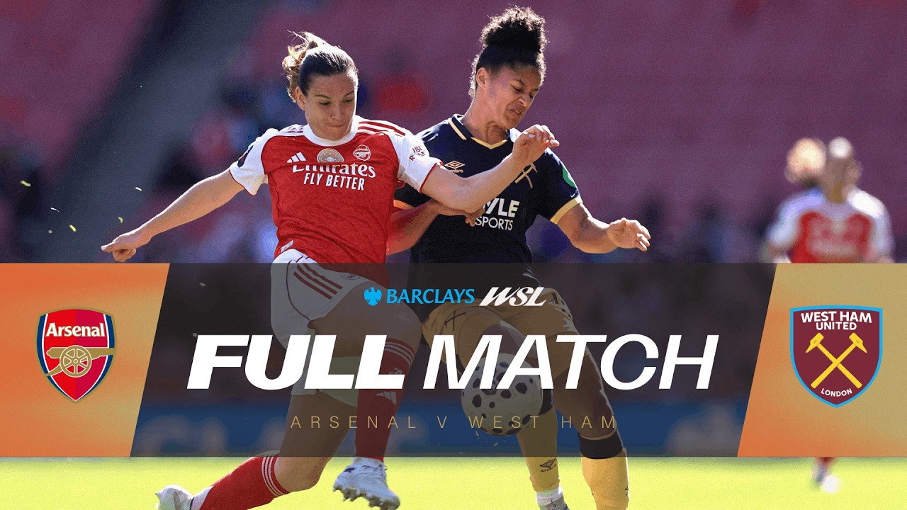 FULL MATCH: Arsenal v West Ham United | Barclays WSL 25/26