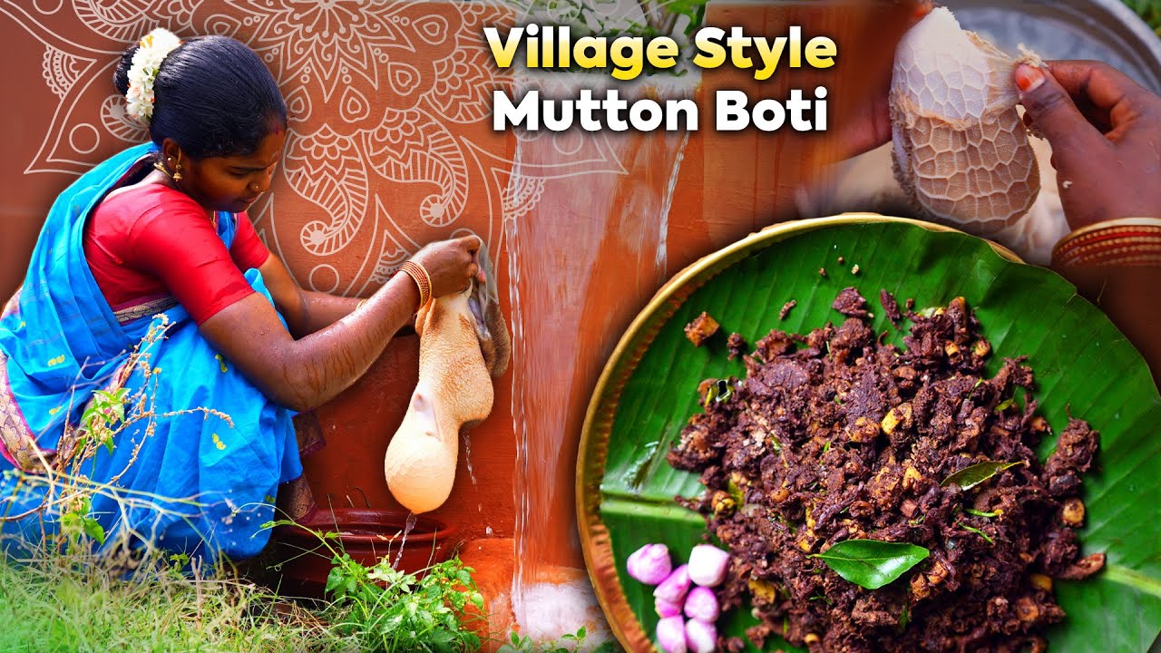 Village Style Kudal Fry | Goat Intestine Fry  | Goat Intestine Recipe