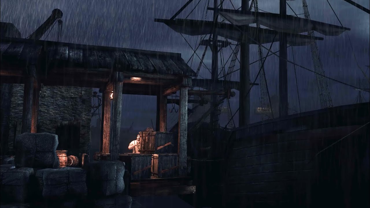 Alice: Madness Returns │ ASMR / Sleep Aid │ Rainy London Docks ambience