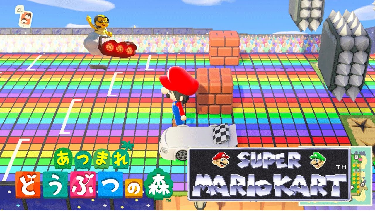 あつ森で「マリオカート」を再現した島が面白すぎる