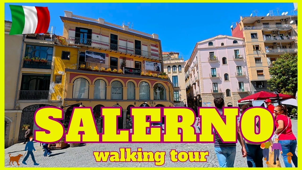 ✨️ Salerno ,  Italy  2025 ✨️ 🇮🇹  [ 4K  ]    Walking Tour    #italy   #walkingtours