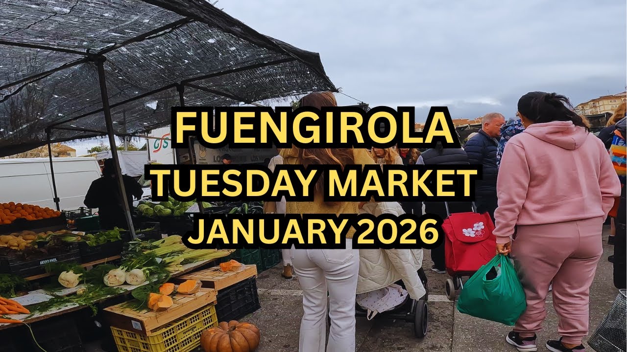 Fuengirola Tuesday Market January 2026 Malaga Costa Del Sol, Andalusia Spain