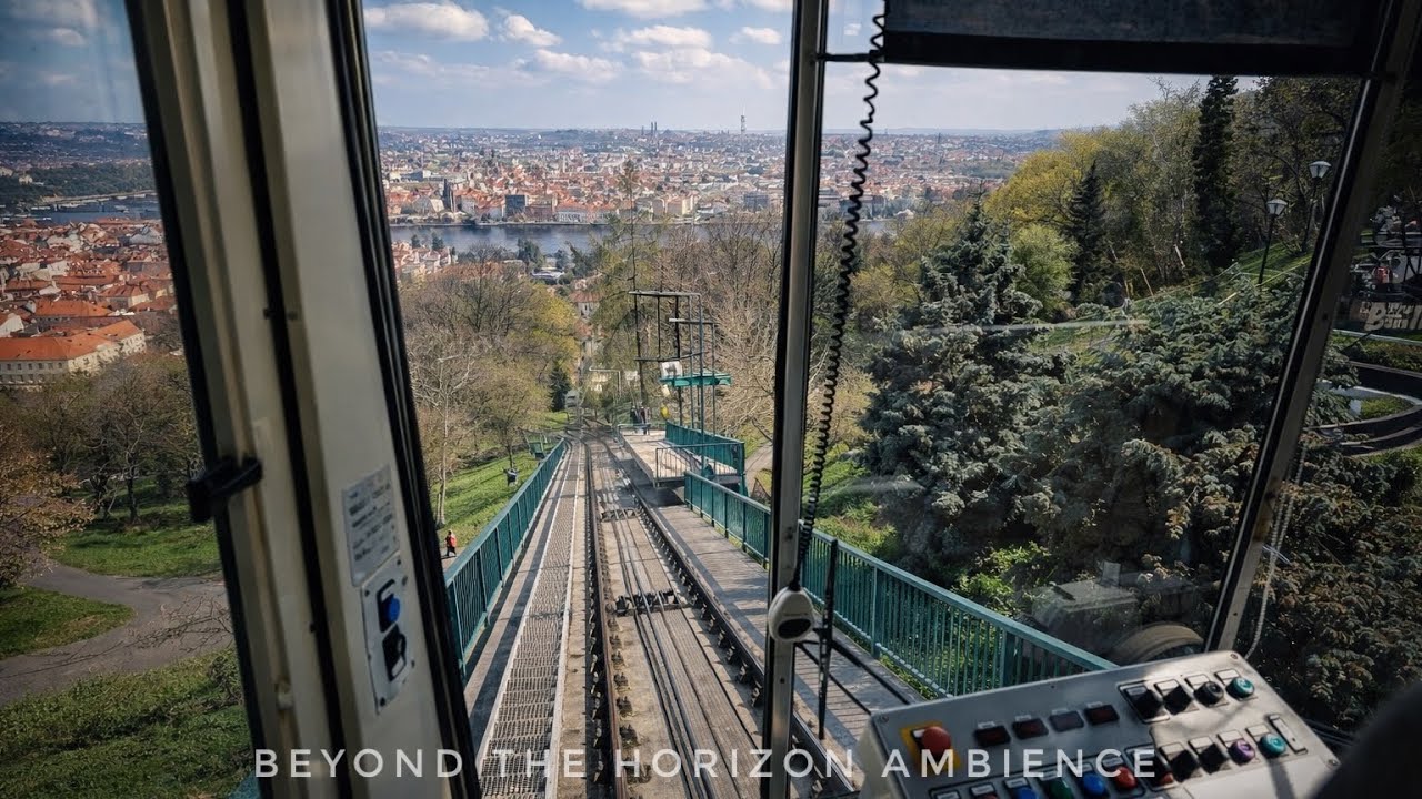 Petř&iacute;n funicular ride &bull; Prague hillside ascent