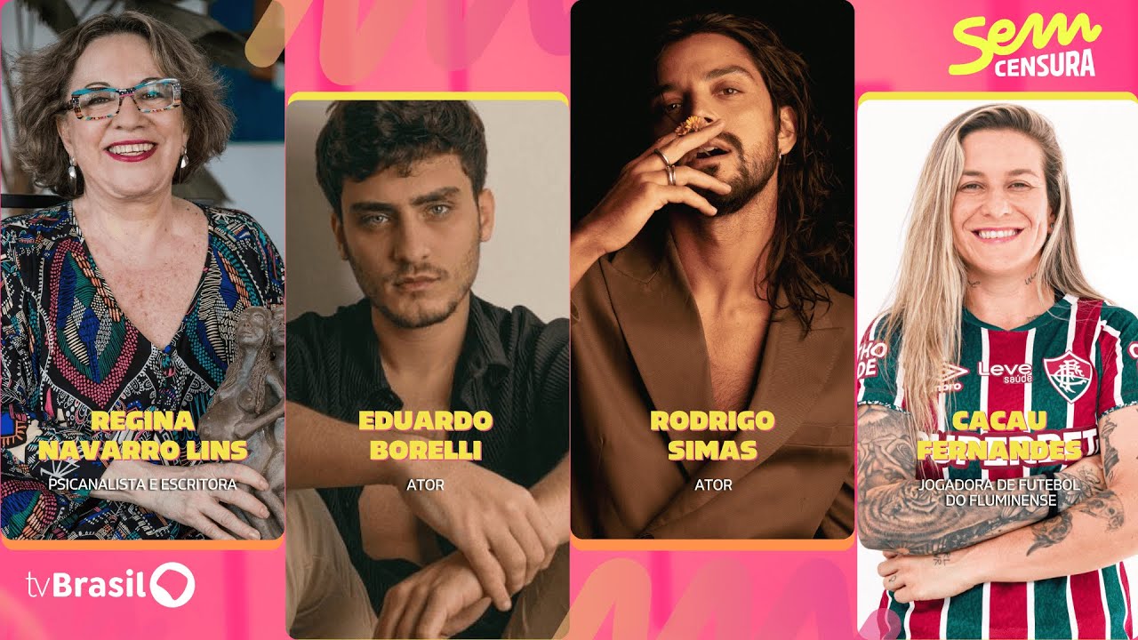 🔴 SEM CENSURA RECEBE RODRIGO SIMAS, EDUARDO BORELLI, CACAU FERNANDES E REGINA NAVARRO LINS