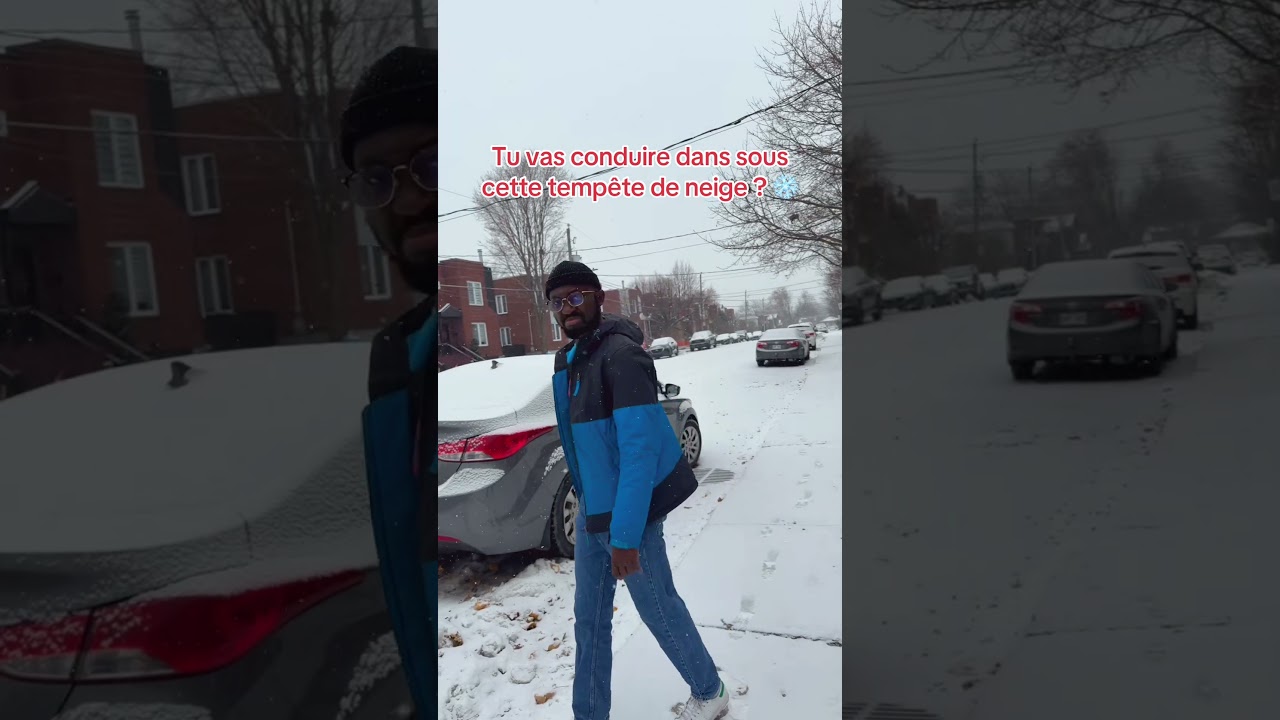Va tu conduire sous cette tempête de neige ?