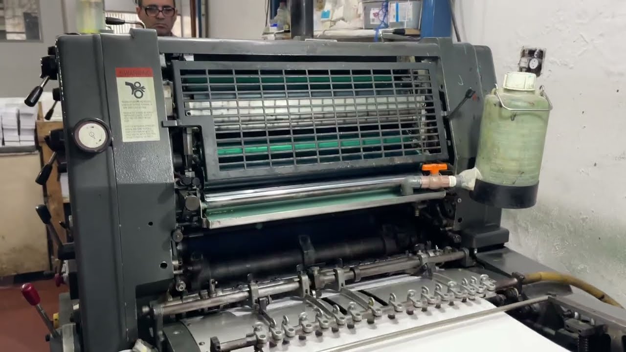 Olha a impressão dessa máquina gto bicolor 52 molha direta