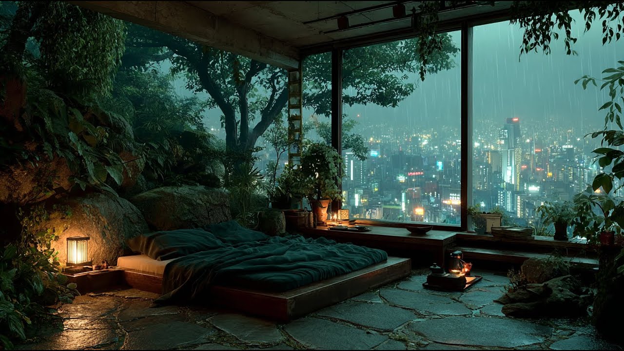 Relaxing Rain sound for Sleeping and meditation | 4 Hours | No Music