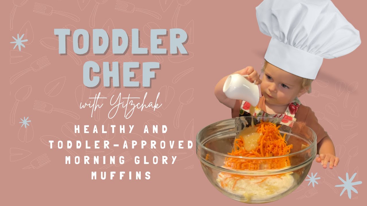 TODDLER CHEF Healthy Sugar-Free Muffins | *REALISTIC* Cooking with Toddlers Mess and All