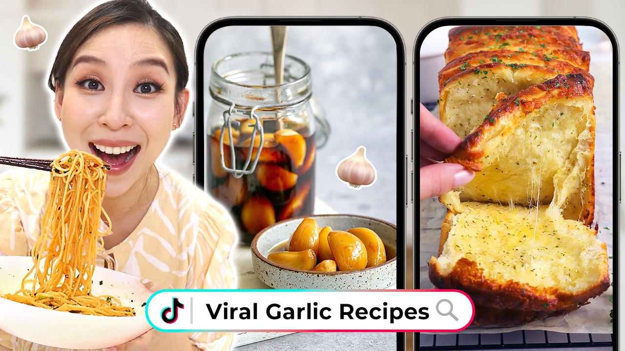 I Tried Viral Garlic Recipes *so good*