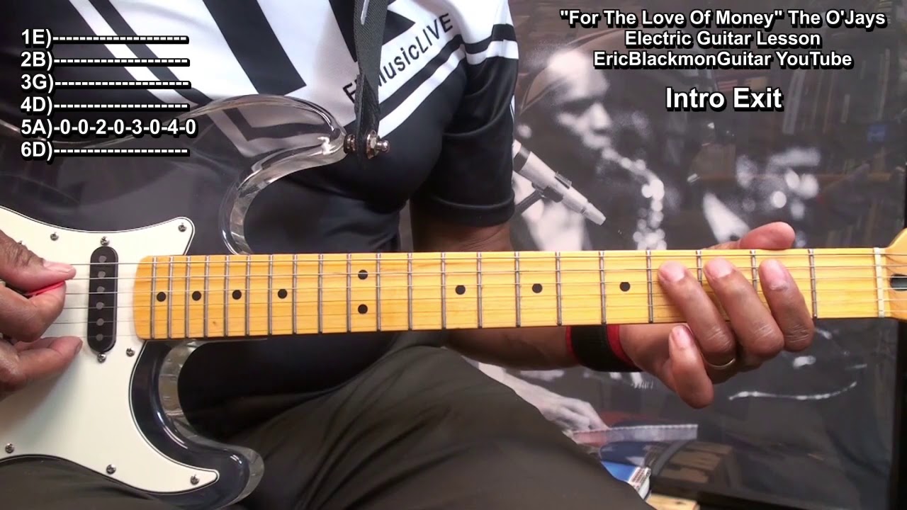 How To Play For The Love Of Money The O'Jays Guitar Lesson Drop D @EricBlackmonGuitar