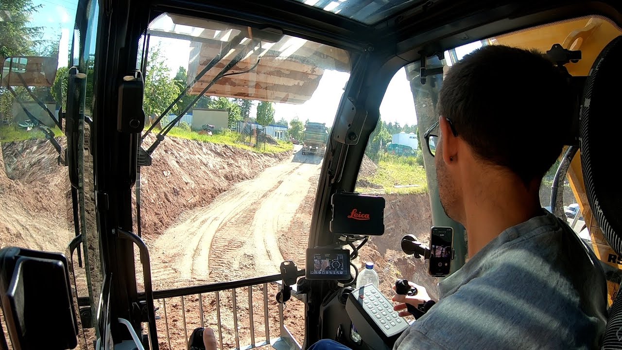 Liebherr R926 G8 B&ouml;schung abgraben Cabview GoPro