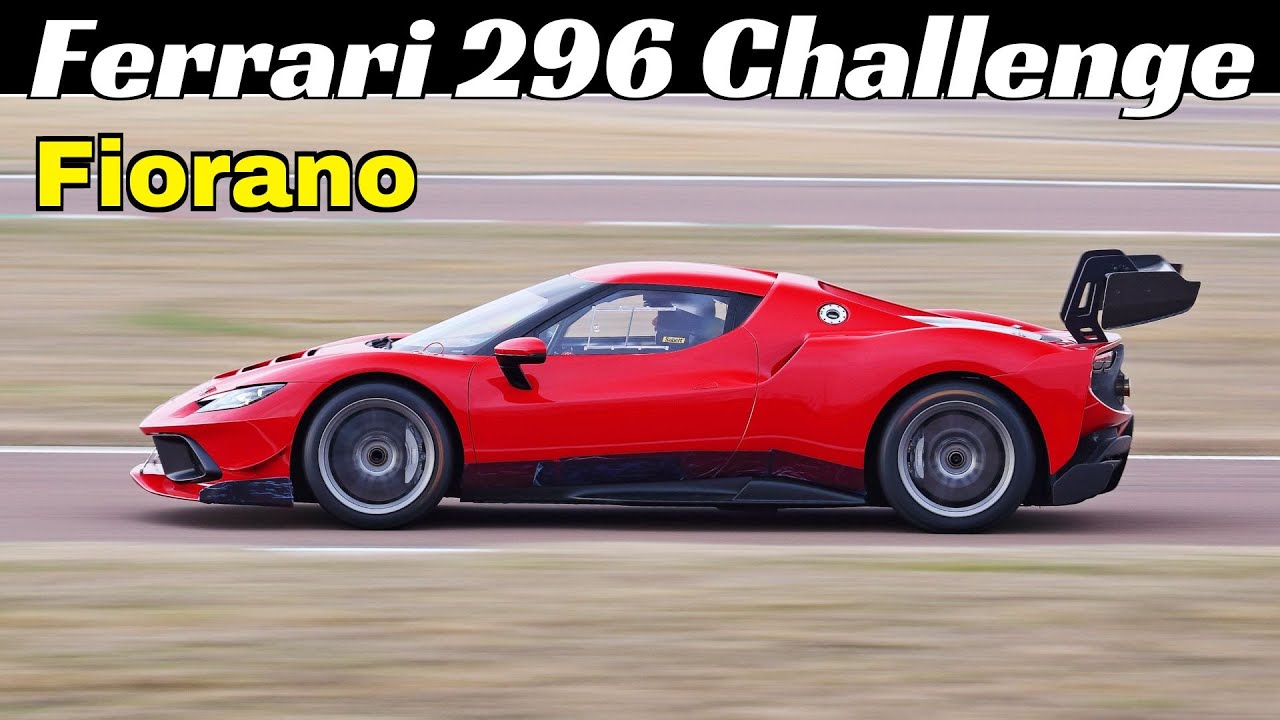 NEW 2024 Ferrari 296 Challenge testing at Pista di Fiorano - 700 HP 3.0-litre V6 Twin-Turbo Engine