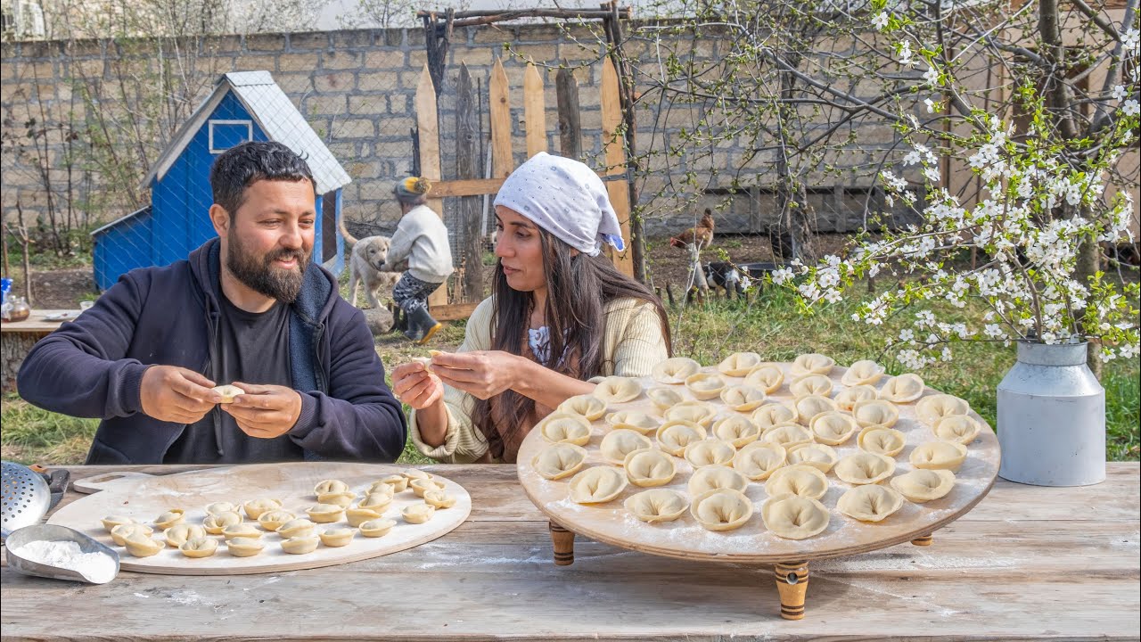 Начало лета в деревне, Готовим Пельмени по-деревенски!