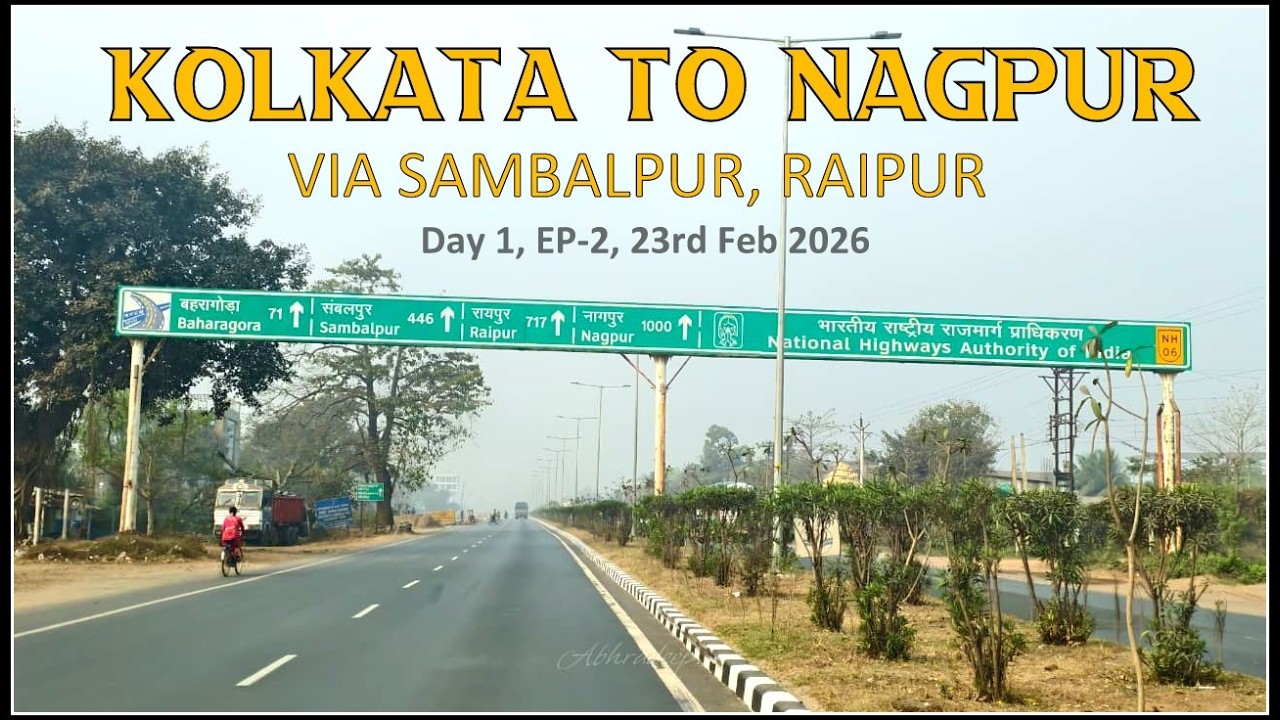 KOLKATA TO NAGPUR DAY 1, EP-2 - 23rd Feb 2026 #consistency #travel #nagpur #kolkata #tuv300