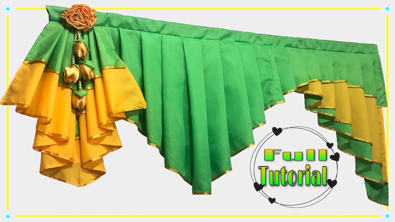VALANCE CURTAIN | How To Make A Simple Valance Curtain | Full Tutorial For Beginners /Stylish & Easy