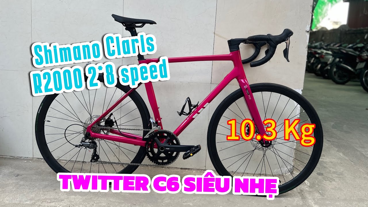 Xe đạp Twitter C6 khung nhôm siêu nhẹ cấu hình cao giá hợp lý nên mua