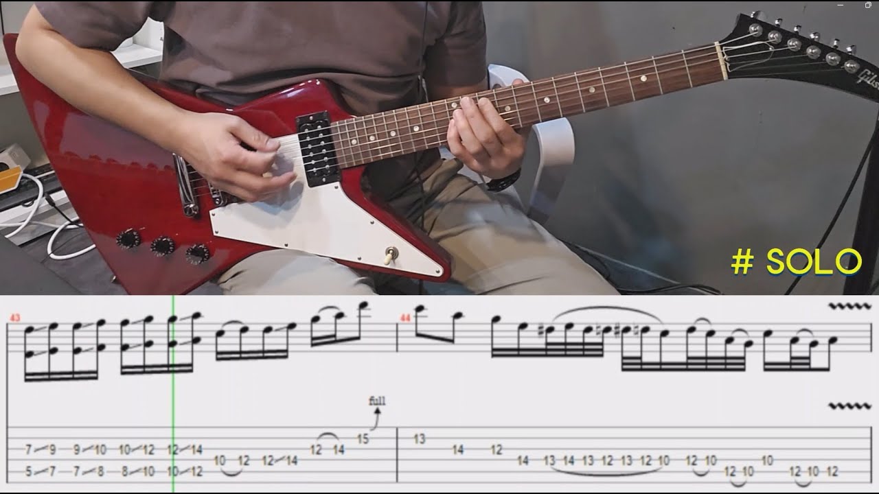 [Guns N' Roses] Don't Cry Guitar Practice 기타연습 악보와 함께
