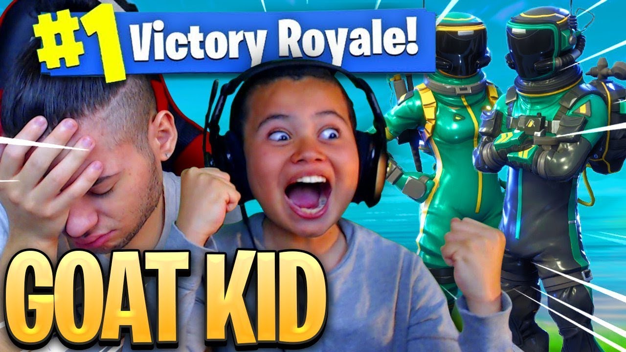 NO WAY! *NEW* SKIN MADE MY 9 YEAR OLD BROTHER UNSTOPPABLE IN FORTNITE BATTLE ROYALE! HE EXPOSED ME!?