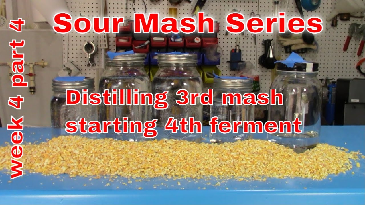Sour Mash Part 4 Distilling 3rd mash and starting 4th ferment