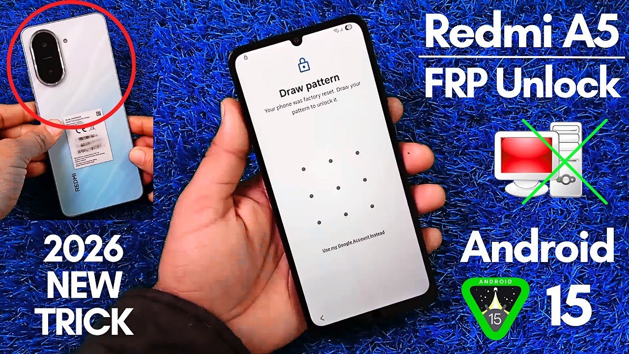 Redmi A5 Frp Unlock Android 15 | No PC | Redmi A5 Google Account Bypass | Activity Launcher Not Work