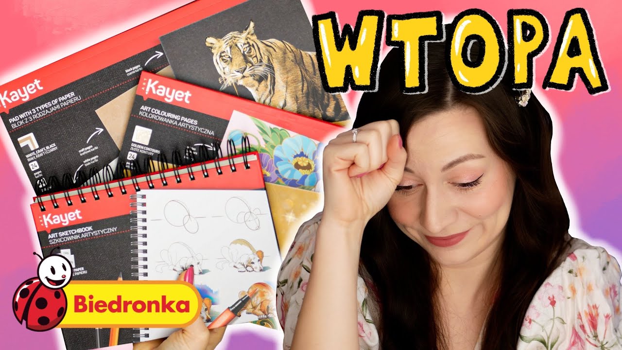 TESTUJĘ PAPIERY i ZŁOTĄ KOLOROWANKĘ z Biedronki 😱