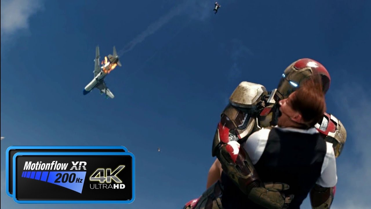 Air Force One Destroyed (Part 2) / Barrel of Monkeys | 60FPS | Iron Man 3 (2013)