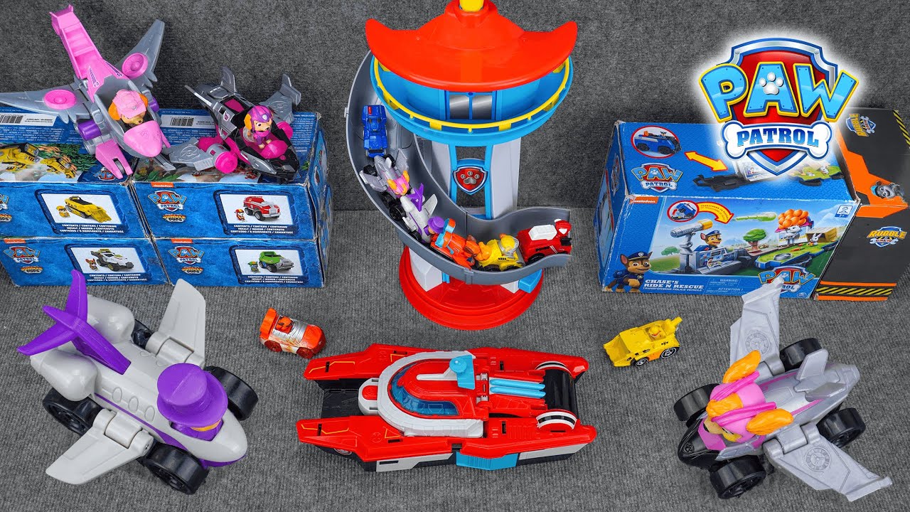 Unboxing Paw Patrol toys ASMR | Paw Patrol Skye Mighty Movie Jet Toy | Sea Aircraft Carrier HQ Set