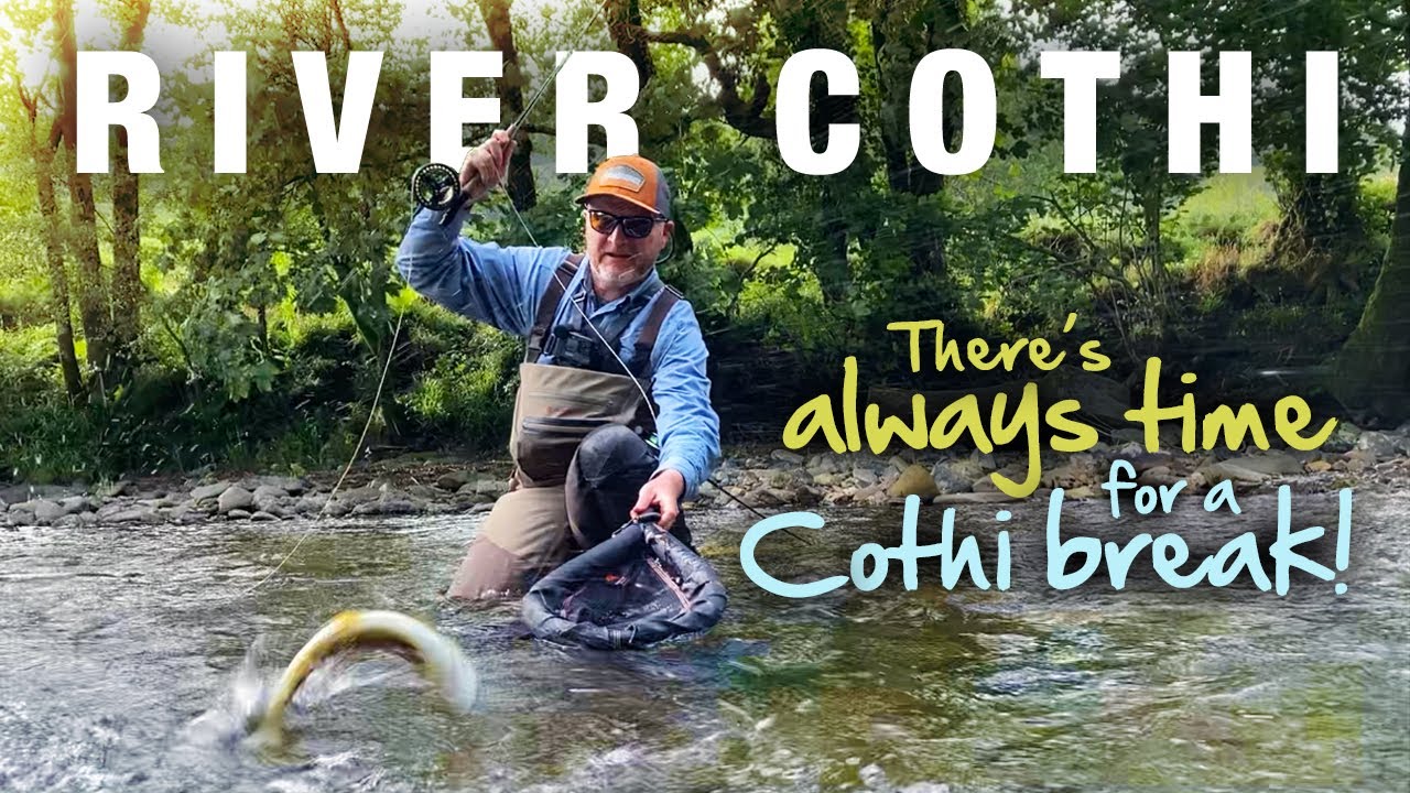 Fly fishing on the crystal clear River Cothi – West Wales, UK, 2024