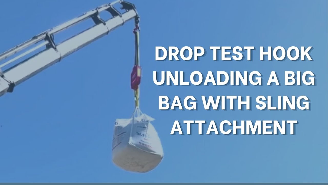 Drop Test Hook D-10 – Unloading a Big Bag with Sling Attachment| Smart Lifting Solutions | Elebia