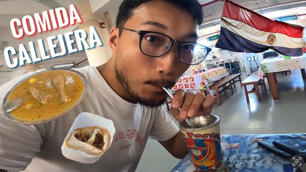 Probando COMIDA PARAGUAYA en Paraguay 🧉 | Comida callejera paraguaya
