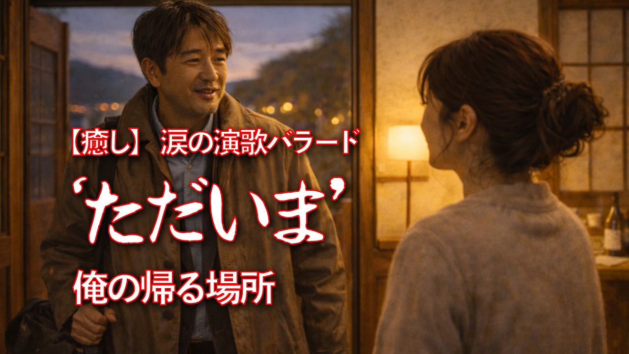 【癒し】仕事帰りに聴きたい… 妻の笑顔が待つ演歌バラード「ただいま」