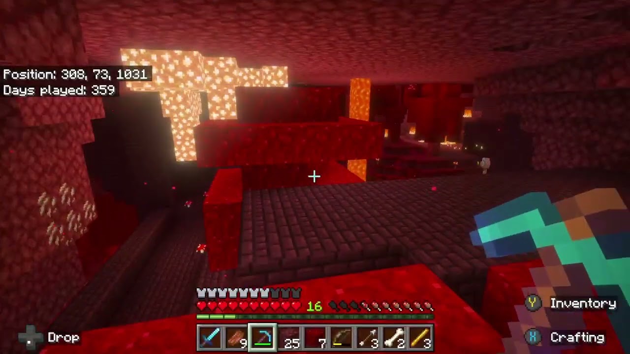 I'm building a Minecraft Forever World - Hunt for Nether Warts and Making Potions